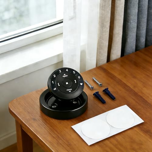 Wall Mount Holder for Hunter Douglas PowerView Remote Control Gen 2 & Gen 3– Surface Mount Bracket Station Only (Black)