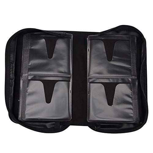 Capacity CD/DVD case Wallet, Storage,Holder,Booklet (128 Black) - color: 128 Black