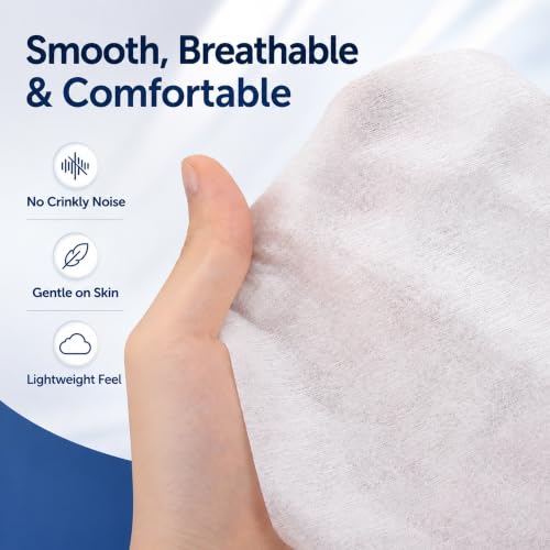 500 Count Disposable Face Cradle Covers for Massage Table | Soft Spunlace Massage Table Headrest Covers, 12 x 16 Inch Face Rest Covers for Spa, Salon, Chiropractic & Tattoo, White - size: 500 pcs