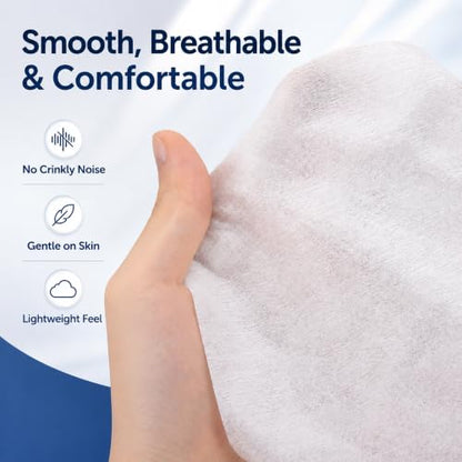 500 Count Disposable Face Cradle Covers for Massage Table | Soft Spunlace Massage Table Headrest Covers, 12 x 16 Inch Face Rest Covers for Spa, Salon, Chiropractic & Tattoo, White - size: 500 pcs