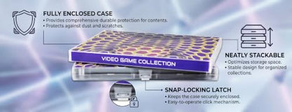 UniKeep Game Case for Nintendo Switch Cartridges - Holds 60 Games Securely in Foam (Illusion) - color: Illusion