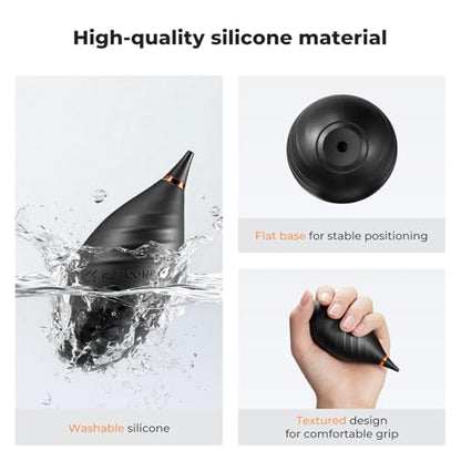 K&F Concept Soft Tip Air Blower Rubber Bulb Air Pump Dust Blower | Strong airflow and safe silicone won't scratch lenses. Compact, portable and versatile for multiple devices