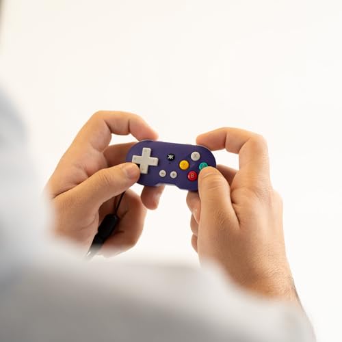 CRKD ATOM - Collectible Keychain Controller for Nintendo Switch, PC, Mac, Mobile and Smart TV (Retro Purple) - color: Retro Purple