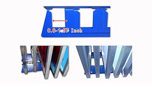 TECHTONGDA 6 Slot Screen Printing Frame Rack Shelf Storage Holder Desktop Adjustable Silk Screen Frame Rack Drying