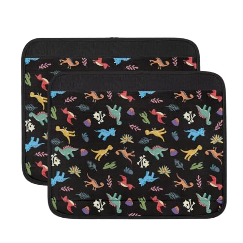 Dinosaur Wheelchair Armrest Covers Cute Wheelchair Accessories for Kids Washable Electric Wheelchair Armrest Protective Cover for Boys Teens 13 inch - color: Dinosaur