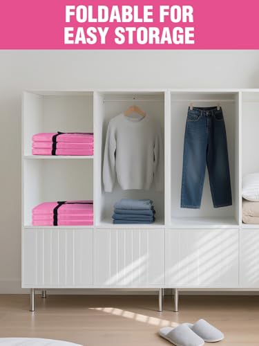 WORKPRO 1-Pack 66 Gallon Extra Large Moving Bags with Zippers & Carry Handles, Heavy-Duty Storage Totes, 45" x 16" x 22", Holds Up to 110 lbs, for Moving, Dorm Move-In & Storage Organization, Pink - style: 1 Pack