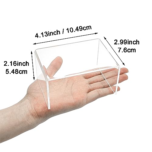 Cerpourt 2 Sets Acrylic Display Risers(4",5",6") Product Stand ((4"x5"x6") Clear Risers)