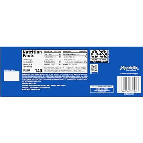 Handi-Snacks OREO Cookie Sticks 'N Creme Dip SnackPacks, 20 SnackPacks (Pack of 4) - size: 20 Count (Pack of 4)