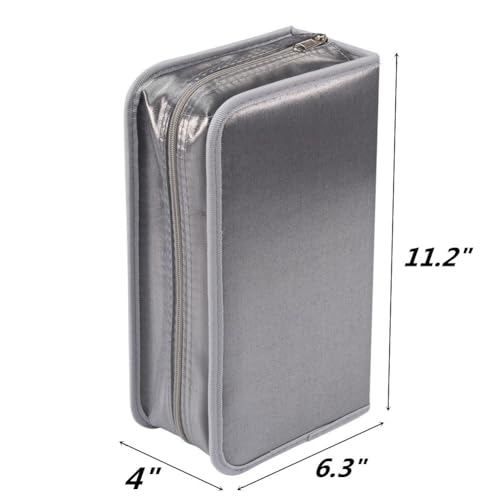 128 Capacity CD/DVD case Wallet, Storage,Holder,Booklet （Silver） - color: 128 Silver