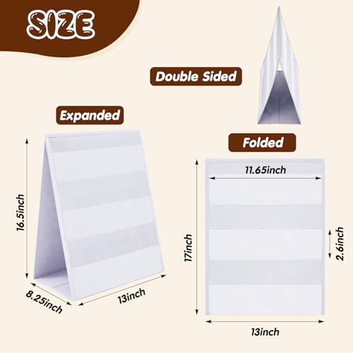 Faccito Bookmark Display Stand, Double Sided Portable Holder for Bookmarks, White Desktop Display Rack for Craft Fairs, Bookstores, Home Use, No Assembly Required - color: White, style: 2 Sides