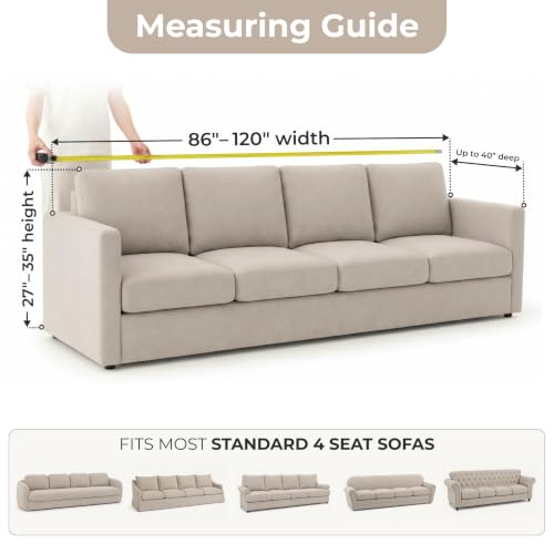 Premium Stretch Couch Covers for Sofa - Sofa Chair Cover Washable, Dogs & Pets Friendly - Elastic Polyester Loveseat Slipcovers - Non-Slip Love Seat Couch Covers - Blue (86"-120" Wide) - color: Blue, size: 86"-120" Wide