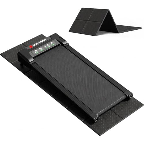 Stepwaver Walking Pad Mat for Carpet, 68"x24" Treamill Mat for Hardwood Floors, High Density, 0.2" Thickness, Folable, Floor Protection Mats for Bike, Elliptical, Treadmill - size: 68"L x 24"W x 0.3"Th