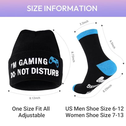 Funny Socks Cool Valentines Day Gifts for Him Men Boys Husband Boyfriend Dad Brother Cotton Comfort Birtday Gifts - color: Blue Game Version