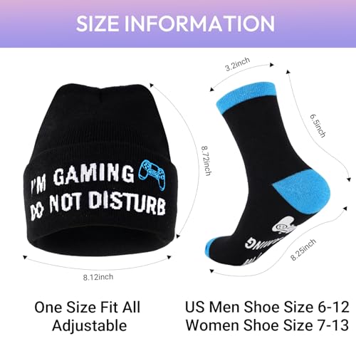 Funny Socks Cool Valentines Day Gifts for Him Men Boys Husband Boyfriend Dad Brother Cotton Comfort Birtday Gifts - color: Blue Game Version