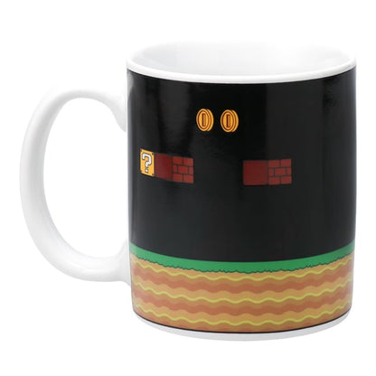 Paladone Super Mario Level Heat Changing Coffee Mug - Licensed Nintendo Merchandise - Gift for Gamers, Nerds, Nintendo Mario Fans, Men, and Retro Game Enthusiasts - 10 Ounces