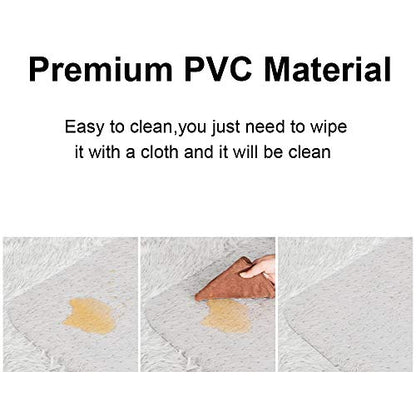 Azadx Clear Office Chair Mat for Low, Standard and No Pile Carpeted Floors, Plastic Computer Desk Chair Mat on Carpet for Easy Rolling, Durable Carpet Protector Mat (36 x 48'' Rectangle) - size: 36" x 48'' For Carpet