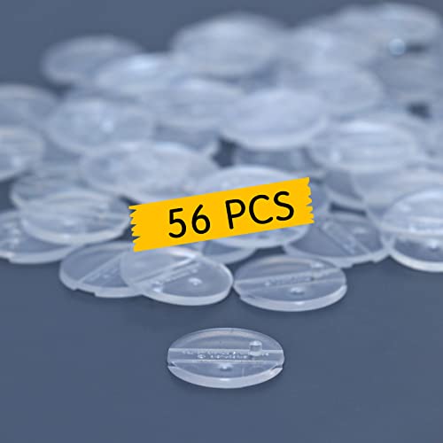 56PCS Action Figure Support Stand Bases 6inch, Clear Figure Toy Display Holder Accessories, Compatible with Mavel Legends Series/GiJeo Classified Series/D C/Mo tu 1/12 Figures, Round - color: Transparent(Round)