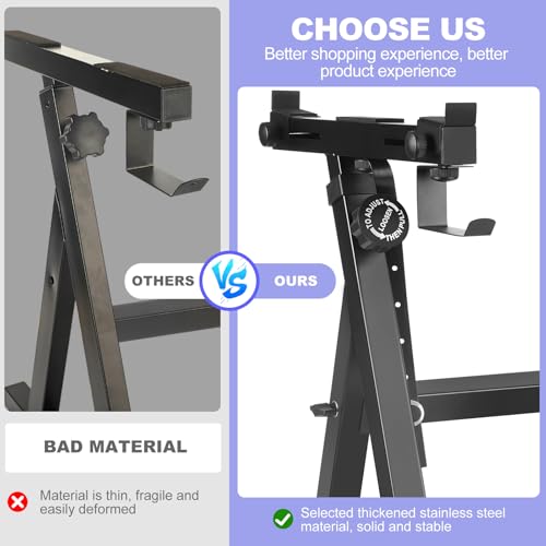 GrowDaily Keyboard Stand Piano Duty Stand Z Style Adjustable Keyboard Holder Piano Keyboard Stand Fits 54, 61 And 88 Keys Electric Keyboards Digital Pianos