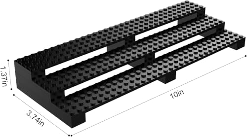 Brick Minifigure Display Case – 3-Tier Display Stand for LEGO Minifigures – Holds 35 Figures – Black Organizer Shelf for Collectors | Great Gift for Minifigure Lovers - size: 1 Pack 3-Tier