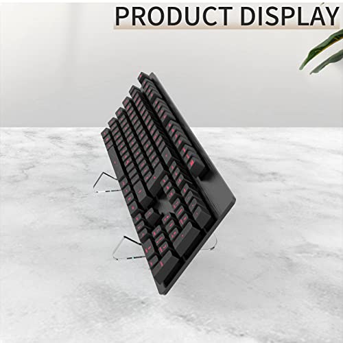 RUNJRX Keyboard Stands 1-Tier, Mechanical Keyboard Acrylic Display Stand, Transparent Acrylic Keyboard Stand, Holder Stand For Gaming Keyboards(1Pcs) - color: Transparent