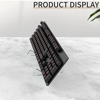 RUNJRX Keyboard Stands 1-Tier, Mechanical Keyboard Acrylic Display Stand, Transparent Acrylic Keyboard Stand, Holder Stand For Gaming Keyboards(1Pcs) - color: Transparent
