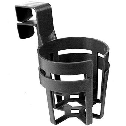 Custom Accessories Large Plastic Cup & Beverage Holder, Black, 44oz (3.5L), Pack of 2 - size: Pack of 2