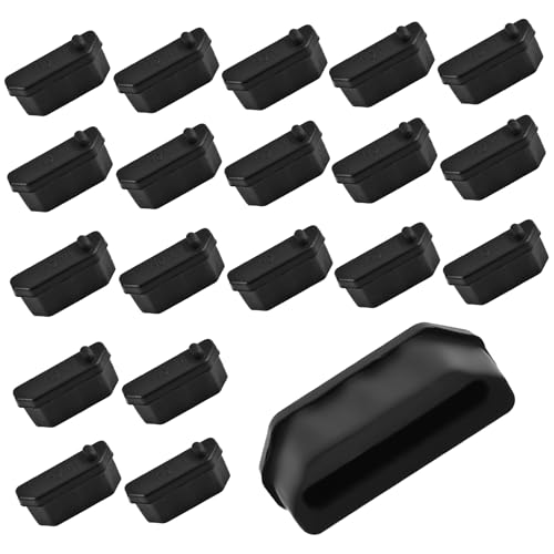 HDMI Plug Protective Cover 20 Pcs Anti-Dust Protector Caps, Plug Protector Caps for HDMI Female Ports and Computers Black Silica Gel - color: Black, size: HDMI