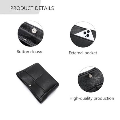 YONEBN waterproof Storage Bag Lightweight Large Capacity nylon Bag Inner Bag Handbag Organizer - color: Pu/Black
