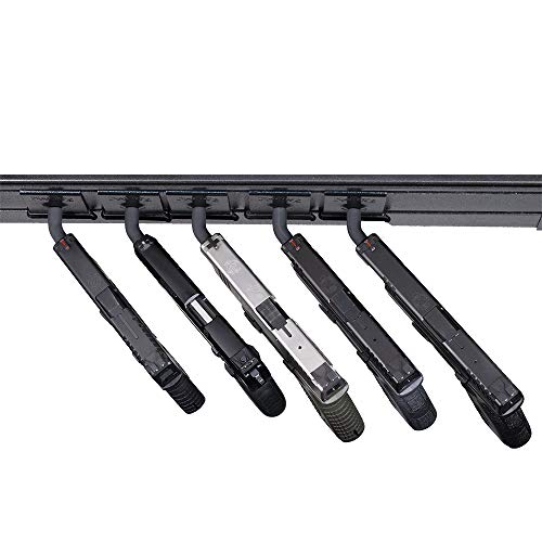 Hold Up Displays in Barrel Wall Mount Handgun Pistol Holder Gun Hanger – 30 Degrees Left - size: 5 Pack, style: 30 Degree Right