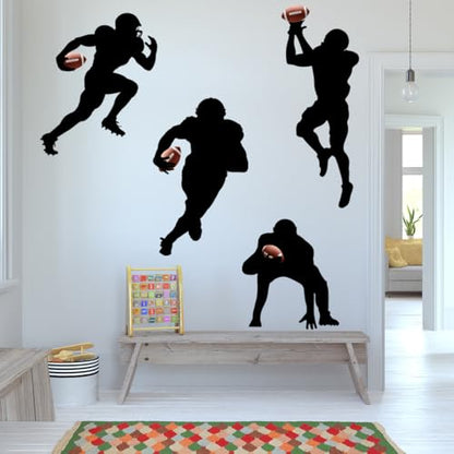 Football Wall Decals,American Footballs Art Wall Sticker,Peel and Stick Sport Footballs Wall Decor Stickers for Children's Rooms, Boys' and Girls' bedrooms, and Sports-Themed Decor