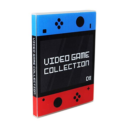 UniKeep Game Case for Nintendo Switch Cartridges - Holds 60 Video Games Securely in Foam | Heavy Duty Compact Travel Storage Binder & Protective Holder Organizer with Snap-Lock Closure - color: red / blue