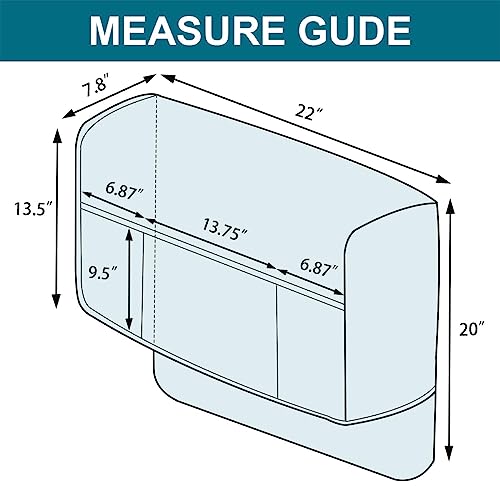 Turquoize 2 Pack Waterproof Armrest Covers for Chairs and Sofas Couch Arm Covers for Sofa Armrest Covers with Side Pocket Anti-Slip Furniture Protector Washable Armrest Slipcovers Set of 2, Khaki - color: Single Diamond- Khaki