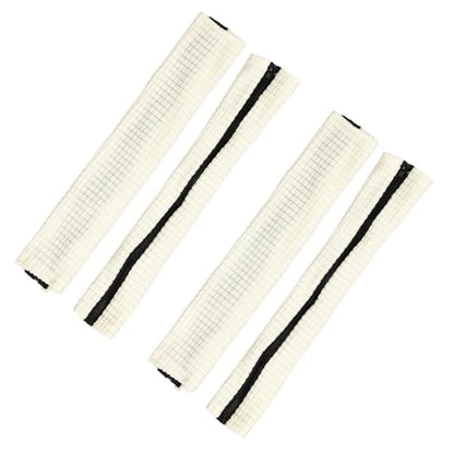 PATIKIL 22x4.3 in Office Chair Armrest Covers, 2 Pair Office Chair Arm Covers Long Computer Chairs Arm Rest Cover with Zipper Removable Rest Slipcover Hand Rest Protector, Natural White - color: Natural White, size: 22"