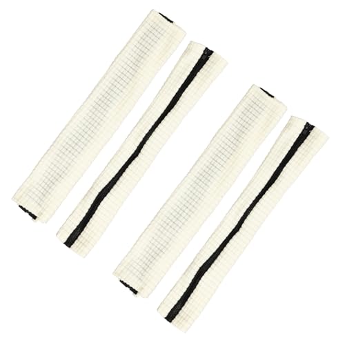 PATIKIL 22x4 in Office Chair Armrest Covers, 2 Pair Office Chair Arm Covers Long Computer Chairs Arm Rest Cover with Zipper Removable Rest Slipcover Hand Rest Protector, Natural White - color: Natural White
