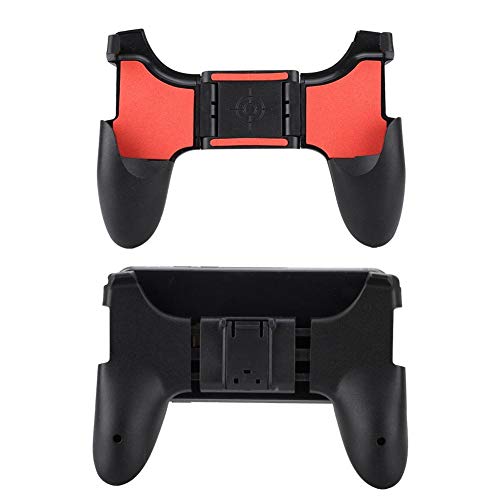 Mobile Game Controller, Low Latency Folding Gaming Joystick Fine Grind Arenaceous Handle Holder, Ergonomic Shooter Trigger Mobile Cell Phone Gamepad for PUBG