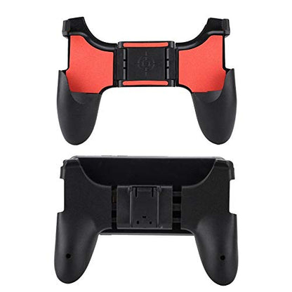 Mobile Game Controller, Low Latency Folding Gaming Joystick Fine Grind Arenaceous Handle Holder, Ergonomic Shooter Trigger Mobile Cell Phone Gamepad for PUBG