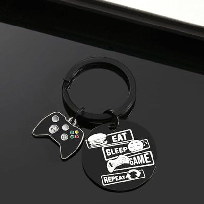 Gaming Gifts Video Game Player Keychain for Game Lover Man Woman Boyfriend Husband Birthday Christmas - color: Double Sided