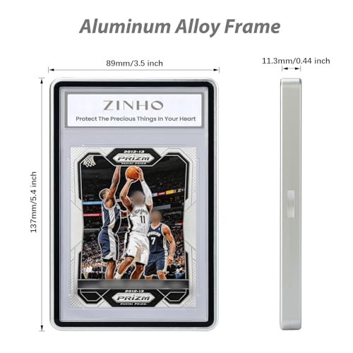 ZINHO Graded Card Case Magnetic Aluminum Alloy Slab Protector Display Case Fits BGS Cards, UV Protection (Gold) - color: Gold, style: BGS Card Case