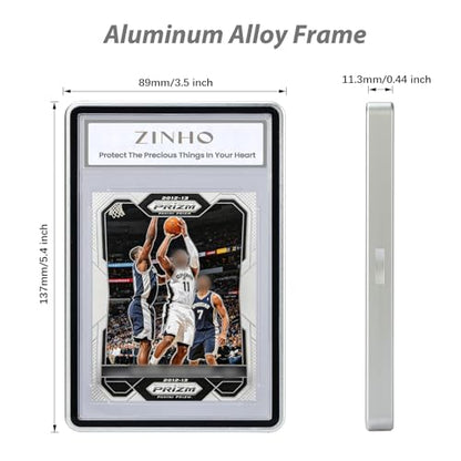 ZINHO Graded Card Case Magnetic Aluminum Alloy Slab Protector Display Case Fits BGS Cards, UV Protection (Gold) - color: Gold, style: BGS Card Case
