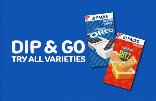 Handi-Snacks OREO Cookie Sticks 'N Creme Dip Snack Packs, 20 Count (Pack of 2) - size: 20 Count (Pack of 2)
