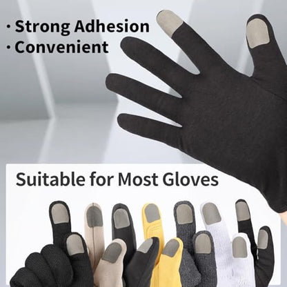 Ultra-Thin Touch Screen Stickers for Gloves, Motorcycle Gloves Touchscreen Stickers, Sensitive Mobile Gaming Accessories for PUBG Call of Duty Mobile Legends, Pack of 20 - size: Pack of 20