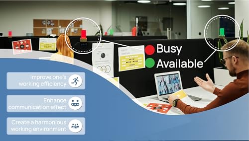 Clip Busy Light Standard for The Office / 59 inch USB Cable Busy Light Indicator – Workspace Distractions and Boosts Productivity/Do not Disturb Light - Free LED Indicator Light