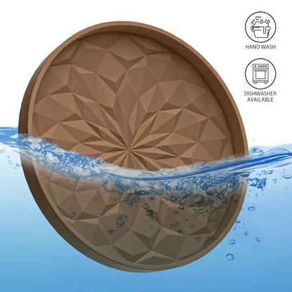 ME.FAN Car Coasters for Cup Holders [4 Pack] - 2.75In Silicone Auto Mug Mats - Universal Non-Slip Recessed Car Interior AccessoriesCoffee - color: 4pack-coffee