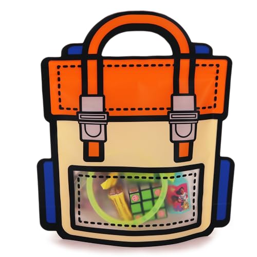 20 Pack Gift Bags for Kids Birthday Party Supplies - Bulk Goodie Bag for Candy, Snacks, or Favors with Resealable Ziplock Seal (Orange/Small) - color: Orange/Small