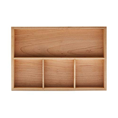 pandapark Wood Organizer Tray,Black Walnut,Desk & Drawer Storage Box (Maple Master) - color: Maple Master-4