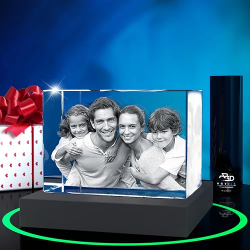 ArtPix 3D Premium Crystal Photo, Personalized Gifts for Women, Wife, Mom, Her, Him, Men, Great Customized Gift With Your Own Photo - Anniversary, Wedding, Birthday - size: Large Premium, style: Landscape