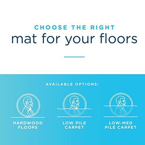 Dimex Office Chair Mat for Low‑Pile Carpet – 45" x 53" Clear Desk Floor Protector with Lip, Smooth Glide PVC for Rolling Chairs - size: 45" x 53" x .11"