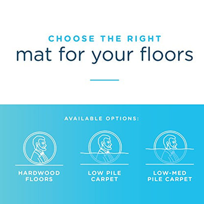 Dimex Office Chair Mat for Low‑Pile Carpet – 45" x 53" Clear Desk Floor Protector with Lip, Smooth Glide PVC for Rolling Chairs - size: 45" x 53" x .11"