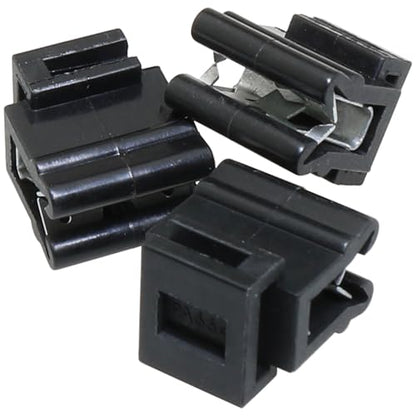 Heyous 20PCS 16x14x10mm Cable Tie Brackets Plastic Edge Mount Clip Fastener Organizer for Cord Organization