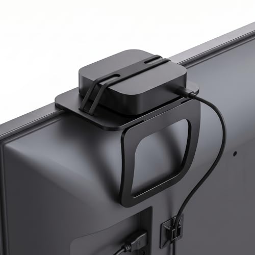 Universal Cable Box Mount & TV Top Shelf - No-Tool Apple TV Wall Mount Alternative, Holder & TV Shelf for Cable Box - Discreet Behind TV Shelf for Box streming Device and Apple TV 4K (Universal)